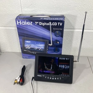 Haier Model HLT71 Portable Digital 7” LCD TV - No Battery - Picture 1 of 12