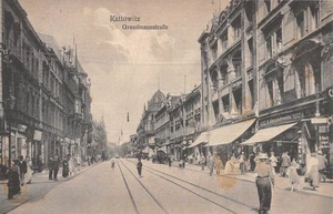 CPA POLOGNE / KATTOWITZ / GRUNDMANNSTRASSE - Picture 1 of 2