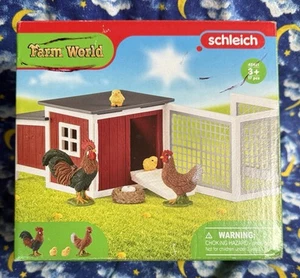 Schleich Farm World 42421 Rooster Chicken Coop Educational Toy Playset Play Set - Picture 1 of 18