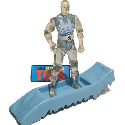 Marvel Comics X-Men ICEMAN figure COMPLETE original 1992 Toy Biz Super Ice Slide - Image 1 of 4