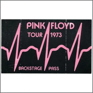 Pink Floyd 1973 Dark Side Of The Moon Tour Backstage Pass (Europe/USA) - Foto 1 di 1
