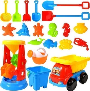 20tlg. Sandspielzeug Set Strandspielzeug für Sandkasten mit Kipper und Gießkanne - Bild 1 von 15
