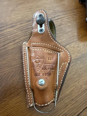 Funda para pistola de cuero marrón tostado Safariland Monrovia de colección 530 MD-FR Foto 1 de 4