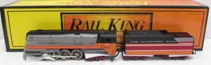MTH 30-1127-1 Spur O MILW 4-6-4 Hiawatha Dampflok & Tender mit PS1 #100 / Karton - Bild 1 von 8