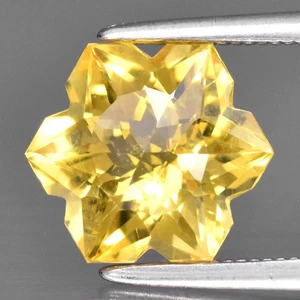 💎 2.15ct 9.5x8.3mm VS Snowflake Natural Yellow Citrine - Fascinating Brazil Gem - Picture 1 of 4