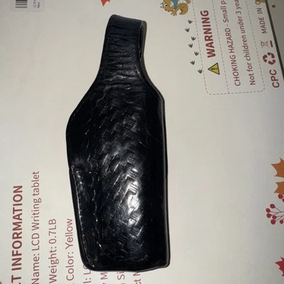 Bianchi #19L Black S&W 9 MM Holster Basket weave Pattern Good Shape - Image 1 of 4