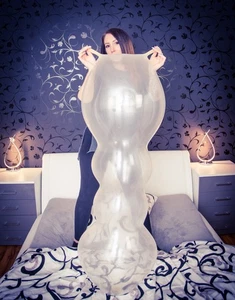 1 x Rifco Raupe Ballon KRISTALLFARBEN *balloon*crystal colors*caterpillar* - Picture 1 of 6