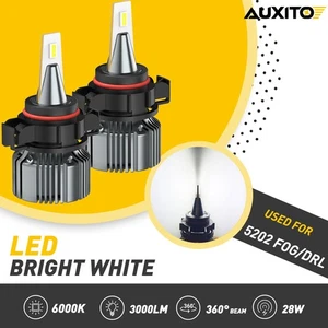 AUXITO LED Fog Light Bulbs H16 5202 Driving Lamps White 6500K High Power 28W CUS - Picture 1 of 12