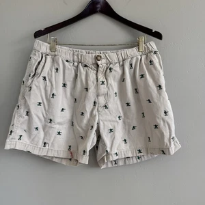 Men’s Khaki Army Men Chubbies Elastic Waist Shorts Size XXL READ DESCRIPTION - Picture 1 of 10