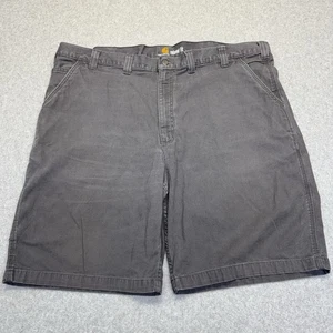 Carhartt Shorts Mens 46X10 Grey Relaxed Flex Work Cotton 102514 039 Cargo - Picture 1 of 13