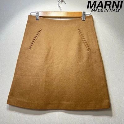 Falda Marni Mujer Lana Acampanada Diseño Línea A, Talla 38 Foto 1 de 4