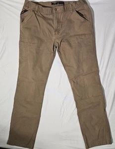 Ariat Rebar M4 Relaxed Straight Arbeitshose Herren 38x36 Khaki Braun Robust - Bild 1 von 9