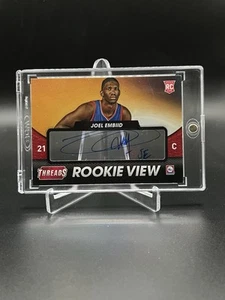 2014-15 Panini Threads Joel Embiid RC Rookie View Auto #21 Philadelphia 76ers - Picture 1 of 2