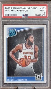 2018 Panini Donruss Optic #163 Mitchell Robinson Knicks Rated Rookie RC PSA 9 - Picture 1 of 2