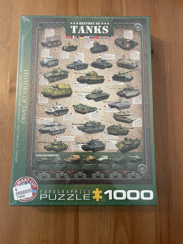 Rompecabezas Eurographics Historia de Tanques 1000 Piezas Nuevo Precintado Foto 1 de 2
