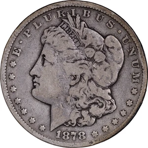 1878-CC 1 $ Morgan Silber Dollar ~ sehr gute Details - Bild 1 von 2