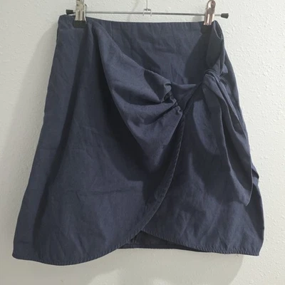 Vintage Y2K Wrap Mini Skirt Charlotte Russe Navy Women’s Size S Preppy Casual - Image 1 of 4