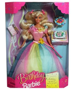 Muñeca Barbie rubia cumpleaños 1997 - Imagen 1 de 2