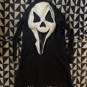 Maschera sorriso urlo bagliore nel buio vintage anni 90 divertente mondo div viso fantasma rara occhi appuntiti - Foto 1 di 20