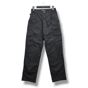 5.11 Tactical Taclite Pro Ripstop Pantaloni Cargo Uomo 30x32 Nero Lavoro Utility - Foto 1 di 11