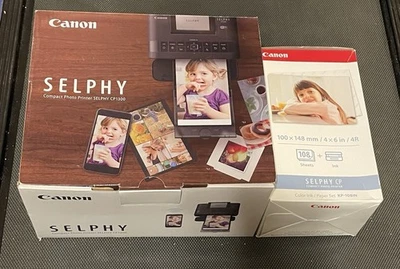 Impressora Fotográfica Compacta Sem Fio Canon SELPHY CP1300 com Filme de Papel NOVO LACRADO - Imagem 1 de 4