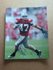 AJ HAWK - OHIO STATE BUCKEYES HANDSIGNIERT 8x10 ohne COA - Bild 1 von 4