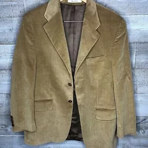 Ralph Lauren Chaps 40S vintage beige camel corduroy button up blazer jacket - Picture 1 of 6