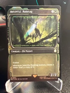 Watchful Radstag Showcase Surge FOIL MTG UB: Fallout NM/M 0863 - Bild 1 von 2