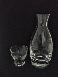 "Florero vintage retro Japón botella de 5"" botella Tokkuri jarra de vidrio de sake frío retro Japón" - Imagen 1 de 11