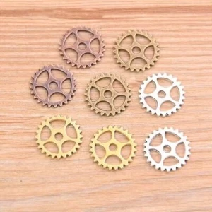 50 piezas 15 mm Aleación Dije Steampunk Engranaje Colgante Artesanía - Imagen 1 de 12