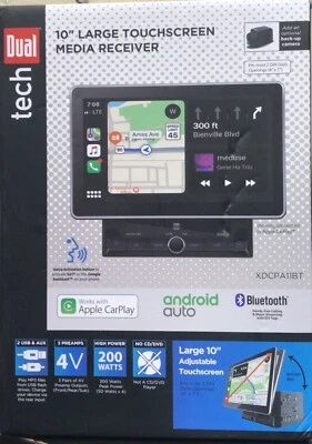 10.1"Double Din Car Stereo with Apple Carplay & Android Auto Play Radio Dash(A5) - Image 1 of 4