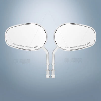Espejos retrovisores cromados para Harley Softail Springer Heritage Classic Dyna FXDWG Foto 1 de 4