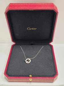 Cartier Pave Diamond Love Pendant 18K White Gold .3 CTTW - Picture 1 of 10