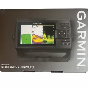 Garmin STRIKER Vivid 5cv Fish Finder GPS Combo W/GT20-TM Transducer Reman - Picture 1 of 9