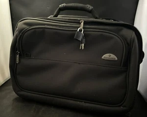 SAMSONITE CANVAS BRIEF-COMPUTERTASCHE GRAU SCHULTERGURT und Griff - Bild 1 von 4