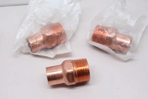 Adaptador reductor macho de montaje NIBCO 604 cobre 3/4" X 1" (paquete de 3) - Imagen 1 de 2