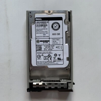 TRCN6 Dell 600GB 15K SAS 2.5" 12Gbs HDD Hard Drive HUC156060CSS204 0TRCN6 W/Tray - Image 1 of 4