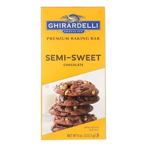 Barra para hornear Ghirardelli Premium barra de chocolate semi dulce de 4 oz - Imagen 1 de 2