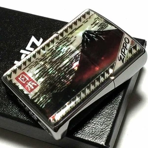 Zippo Ukiyoe Red Mt. Fuji Shell Plate Epoxidharz Beschichtung Silber Feuerzeug Japan - Bild 1 von 6