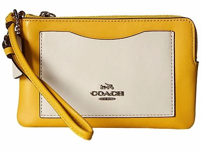 Новый тренер женщин коробка программа Colorblock угловой молнии кошелек с ремешком Sv/Canary/Chalk - Изображение 1 из 4