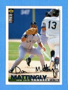 1995 Collector's Choice firma argento #510 Don Mattingly New York Yankees - Foto 1 di 1