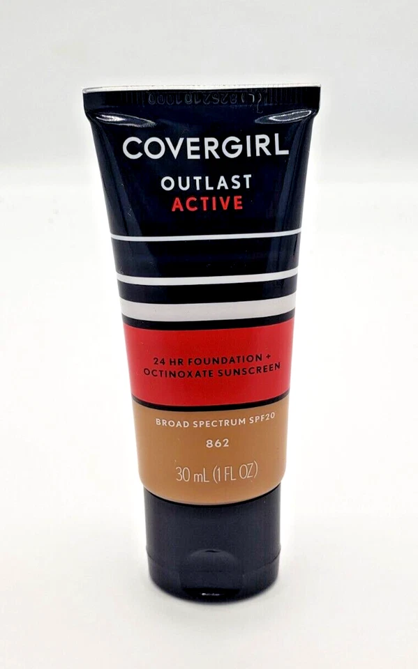 NEW Covergirl Outlast Active 24 Hour Foundation SPF 20- 862 NATURAL TAN - Image 1 of 1