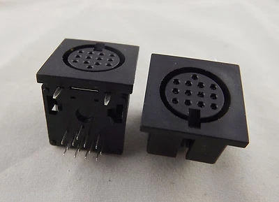 10pcs DIN 13 Pin Circular Jack Female Panel Mount PCB Mount Connector Adapter - Image 1 of 4