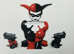 Pegatina a todo color Harley Quinn de 6"" 00 x 4"" 5/8 - Imagen 1 de 6