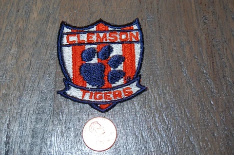 Clemson Tigers 2" Banner Crest Logo Patch College Cover