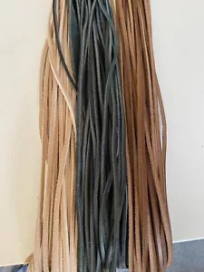 Lederriemen Lederband Fettleder Rindsleder Vierkant 200cm x3 mm 4 versch. Farben - Bild 1 von 5