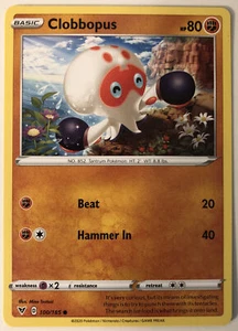 Pokemon Vivid Voltage Clobbopus 100/185 quasi nuovo/m - Foto 1 di 1