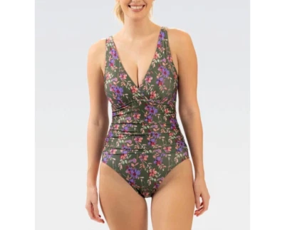 Traje de baño Dolfin Aquashape Flourish sólido moderado de una pieza talla 12 Foto 1 de 4