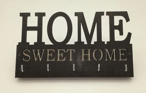 Appendi Chiavi " HOME SWEET HOME " Porta Chiavi muro Gadget Regalo casa arredo - Foto 1 di 2