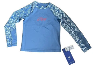 ROXY Rashguard UPF 50 Protection Girl Long-sleeved Top ERGWR03078-BKQ6 8yrs - Picture 1 of 3